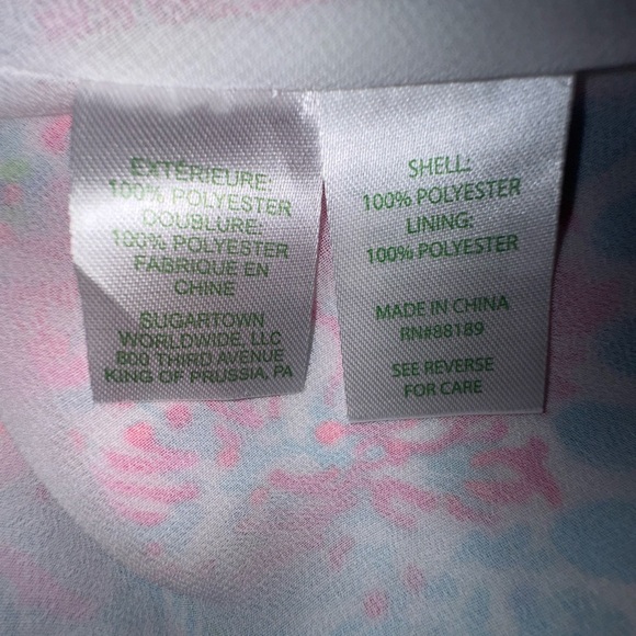 Lilly Pulitzer Julien "Seaing things" Prosecco pink Halter Top. Size Large NWT - Picture 13 of 15